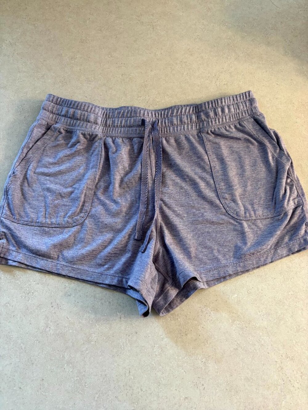 90 degree by reflex women's Shorts Heather Purple Size XL Soft